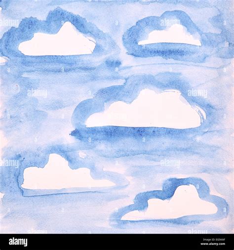 Watercolor Clouds High Resolution Stock Photography And Images Alamy