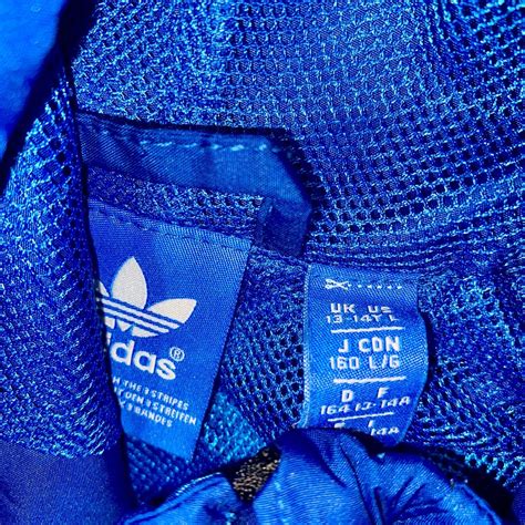 Rare Adidas Originals Jacket Windbreaker Blue Black S Gem
