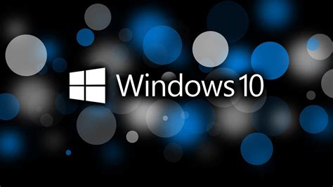Windows 10 Logo Blue White Bokeh Background Hd Windows 10 Wallpapers