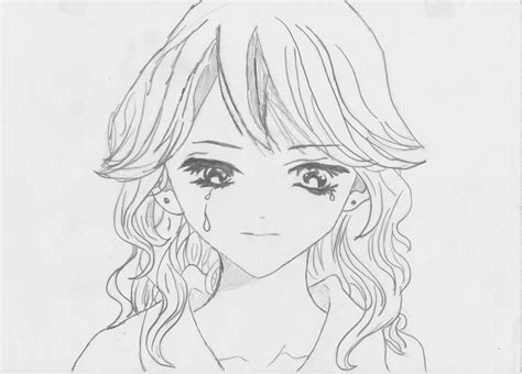 Crying Anime Sketch Hd Wallpaper Gallery