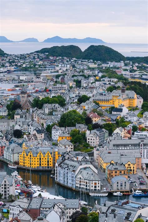 Alesund The Port City Of Norway Stock Photo Image Of Architecture