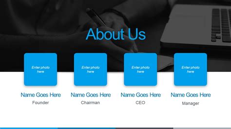 About Us Powerpoint Free Slidemodel