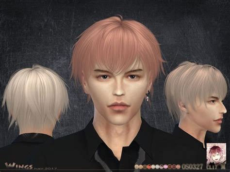 Wingssims Wingsos0327 Sims 4 Hair Male Hair Styles Hairstyles Male