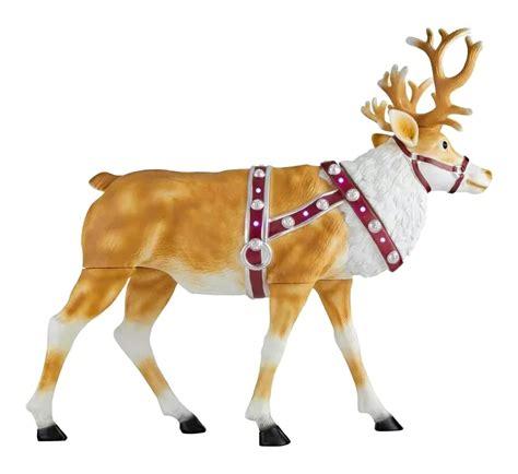 holiday accents home accents holiday 4 5 ft blow mold reindeer with led lights yard sculpture