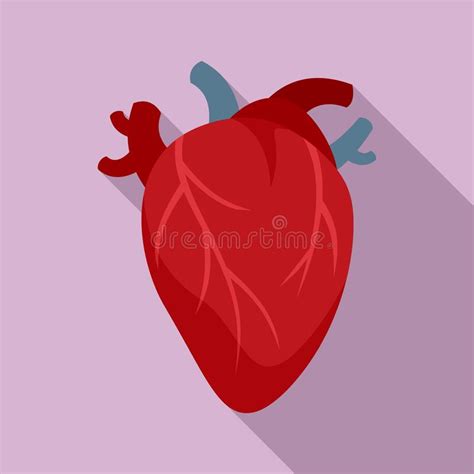 Cardiology Human Heart Icon Cartoon Style Stock Vector Illustration