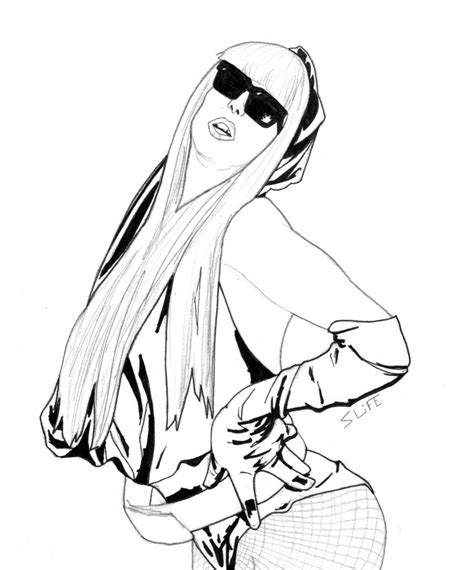 Nicki Minaj Drawings Easy Sketch Coloring Page