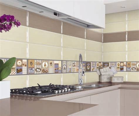 ¿cómo son los azulejos para cocina moderna? Baldosa Para Cocina De Pared De Ceramica 20x60 Cm Eterna