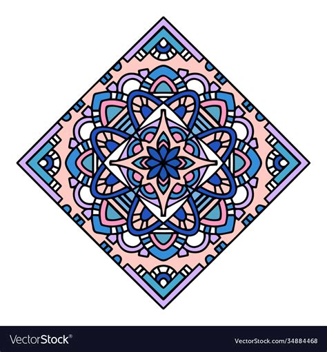 Islamic Element Icon Hand Drawn And Outline Style Vector Image