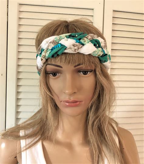 Sale Boho Braid Headband For Women Free People Style Colorful Etsy