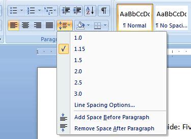 You'll then have a few additional options you can use to learn how to do this, read our article on changing your default settings in word. Microsoft Word Tip: Adjust Your Document's Line Spacing ...