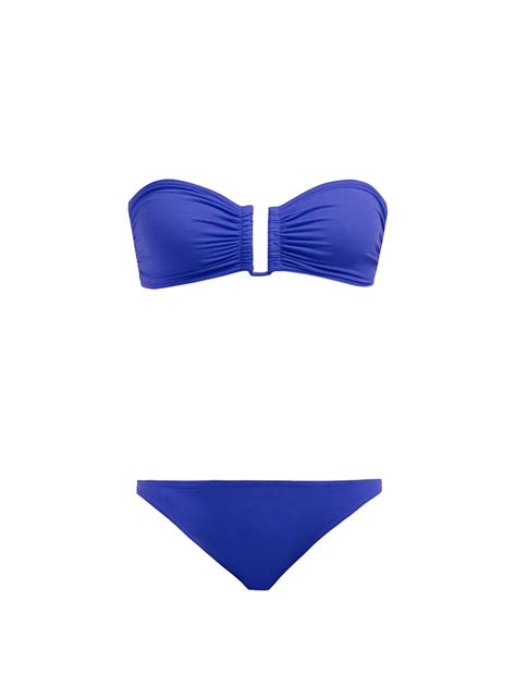 Blue Show And Fripon Bandeau Bikini Set Eres Matchesfashion Us