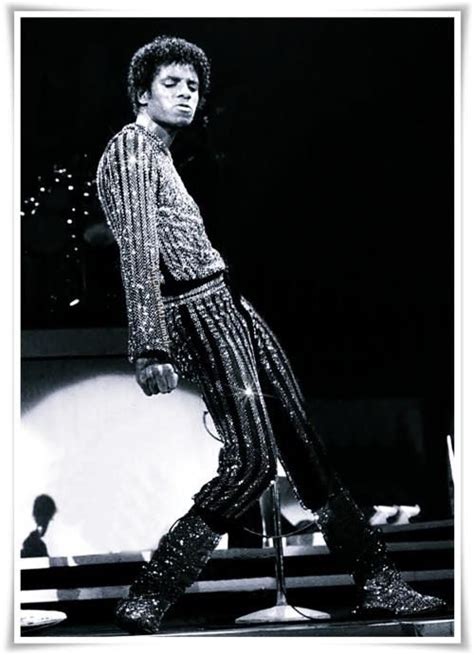Michael Jackson Performing On Stage In His Disco Suit And Boots With