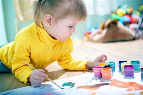 Baby Paint Stock Image Image Of Young Color Pretty 5321511