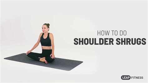 How To Do Shoulder Shrugs Youtube