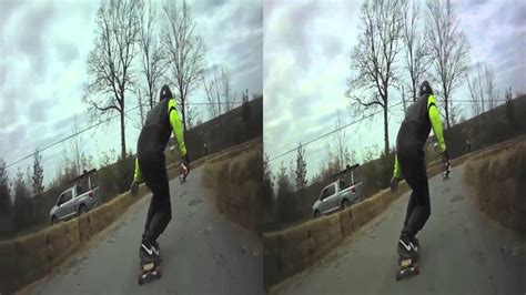 Longboarding In 3d Sterioscopic Anaglyph Red Blue Glasses And More