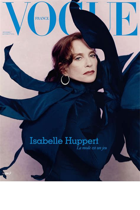 Isabelle Huppert En Couverture De Vogue France De Décembre 2021 Vogue
