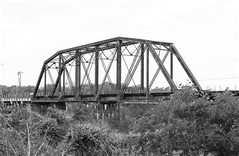 Through Truss Railroad Bridge Over Coleto Creek Raisin Texas