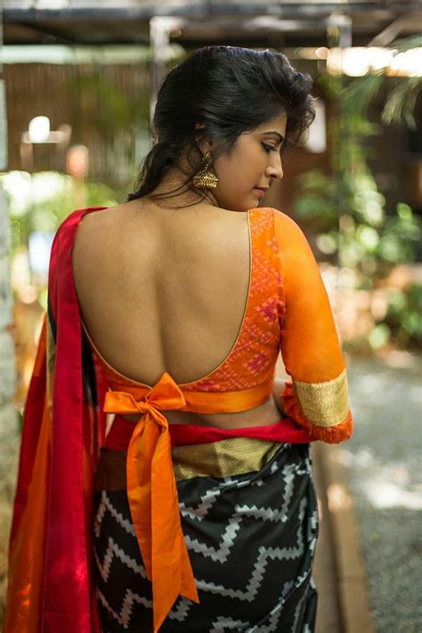 Indian Women In Beautiful Sarees And Blouses