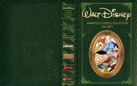 Disney Animated Classics Collection Volume 1 Movie Dvd Custom Covers Disneyclassicsvol1