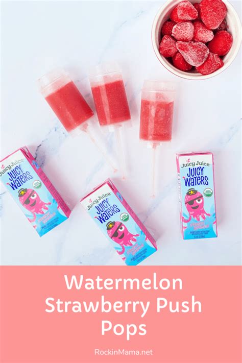 Watermelon Strawberry Push Pops
