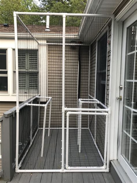 How To Build A Catio With Pvc Pipes Outdoor Cat Enclosure Cat
