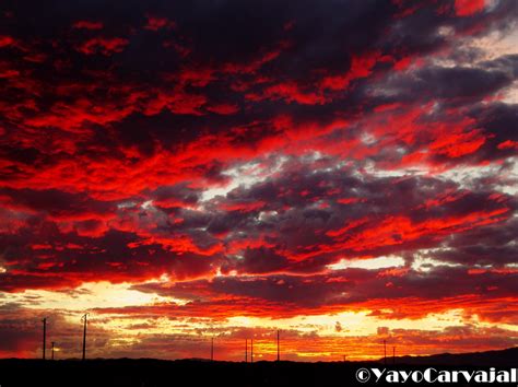 Fuego En El Cielo Atardecer Pampino Un Bello Y único Ata Flickr
