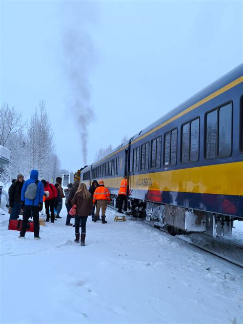 Alaska Railroad Transports Akonthego To A Winter