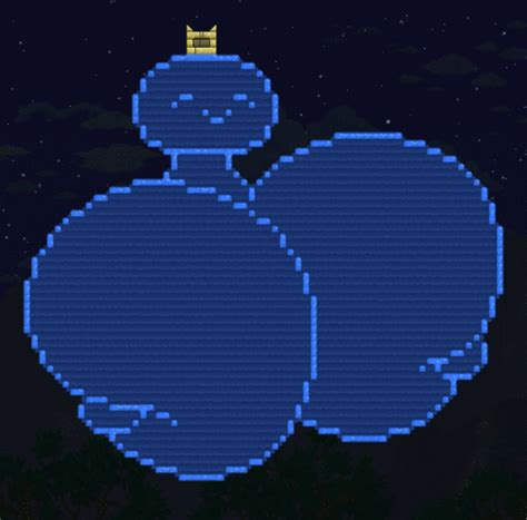 Terraria Screencap 1girl Blue Skin Bouncing Breasts Breasts Breasts Squeezed Together