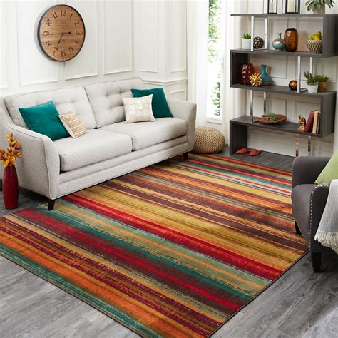 Mohawk Home New Wave Boho Stripe Multi Printed Area Rug 76x10