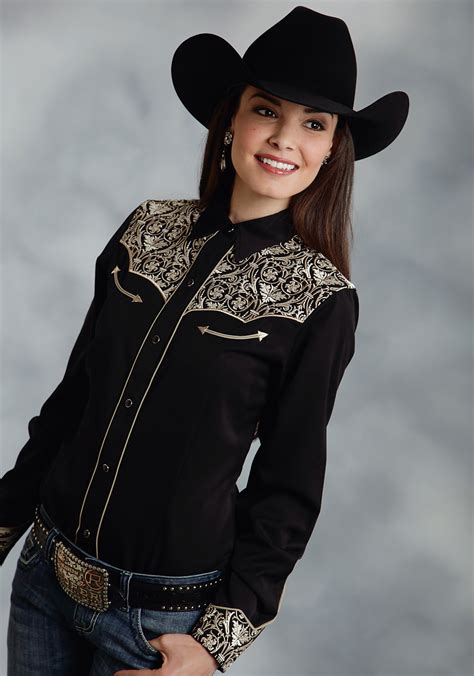 Womens Western Shirt Filigree