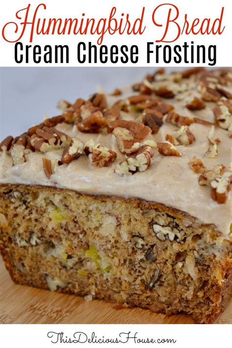 Pineapple banana bread is a fun new twist off of the regular old banana bread! Hummingbird Bread Cream Cheese Frosting - This Delicious ...