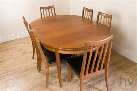 Vintage Retro G Plan Fresco Extending Teak Dining Table And 6 Chairs