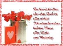 Daheim ist da, wo mama ist. Grußkarten Zum Muttertag