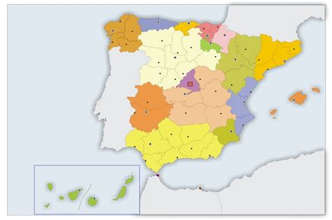 Mapa Política De España ¿puedes Adivinar Las Autonomías