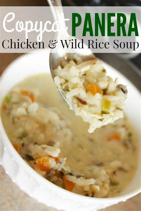 Made with tender rotisserie chicken, chunky vegetables, cream, and wild rice, this soup is the epitome of comfort food. Copycat Panera Chicken and Wild Rice Soup | Chicken ...