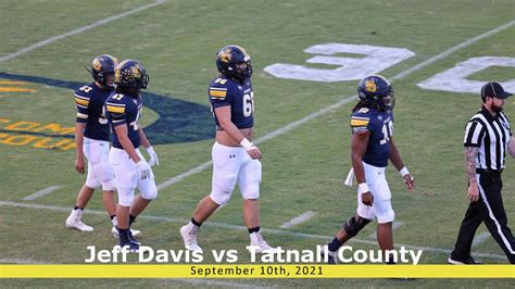2021 High School Football Jeff Davis Vs Tattnall County Highlights