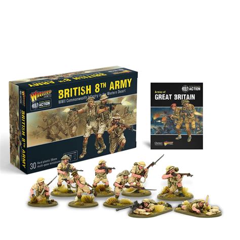 Buy Bolt Action Miniatures Warlord Games British 8th Army Starter Set