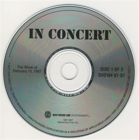 Rem Westwood One In Concert 1997 Cd Discogs