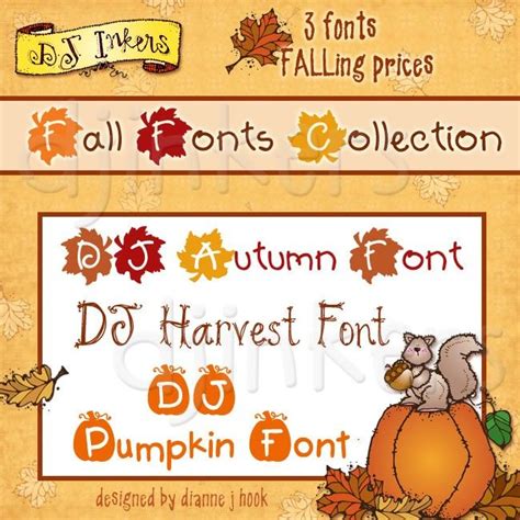 Fall In Love With These Delightful Autumn Fonts By Dj Inkers Fall