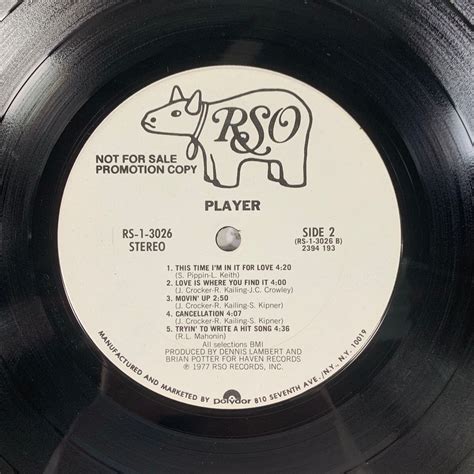 Player Self Titled Album 1977 Vintage Vinyl Record Lp Etsy