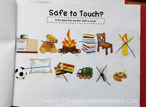 Preschool Fire Safety Booklet Printables