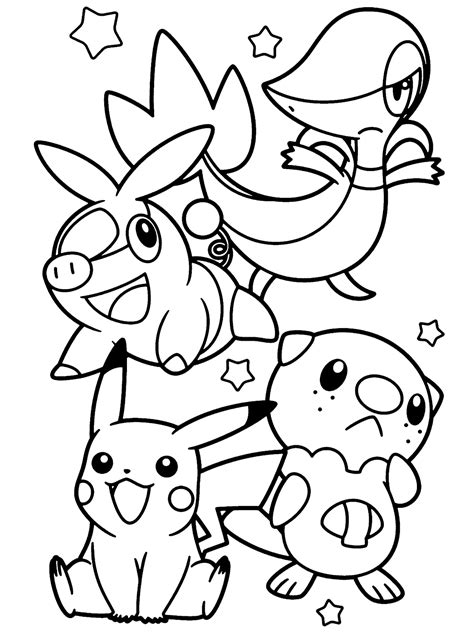 desenhos de Pokemon para colorir pintar imprimir Moldes e riscos de Pokemon ESPAÇO