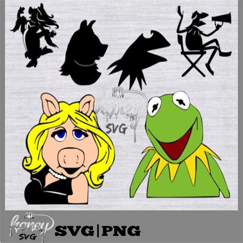 Kermit And Miss Piggy Kermit The Frog Svg Miss Piggy Svg Etsy