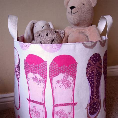 Toy Storage Tubs In Twinkle Toes Fabrics For Girls By Signs For Life