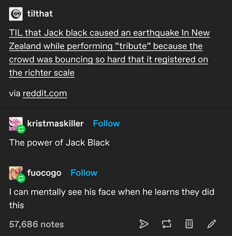 Jack Black S Tribute R Curatedtumblr