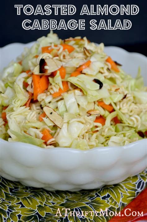 Toasted Almond Cabbage Salad Recipe
