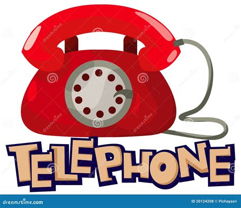 Telephone Stock Vector Illustration Of Comic Read Preschool 20124208