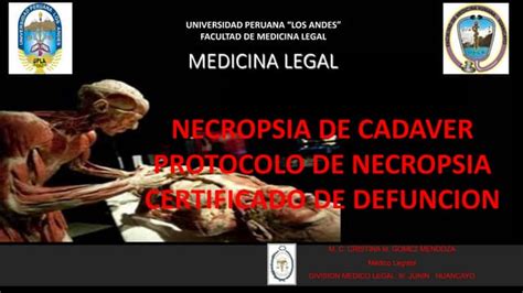 Necropsias Medico Legales Ppt