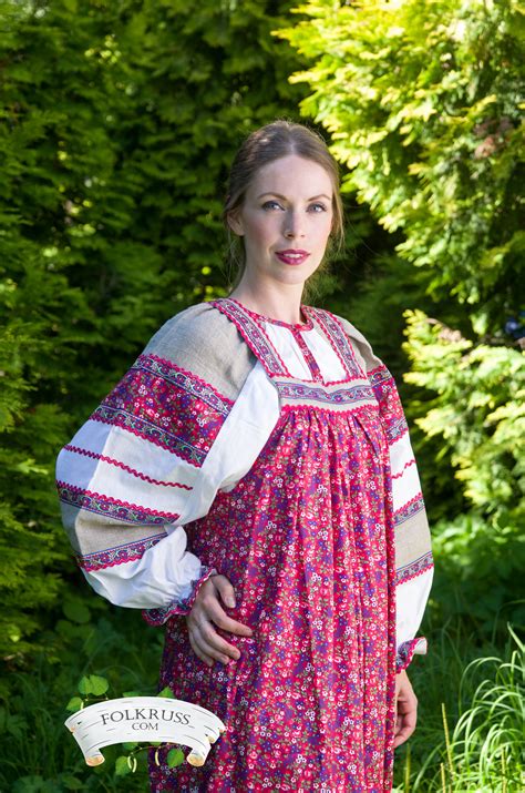 Traditional Russian Dress Mashenka For Woman Folk