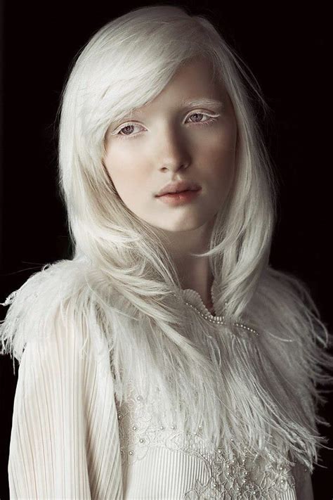 Nastya Kumarova Albino Model Albino Girl Portrait